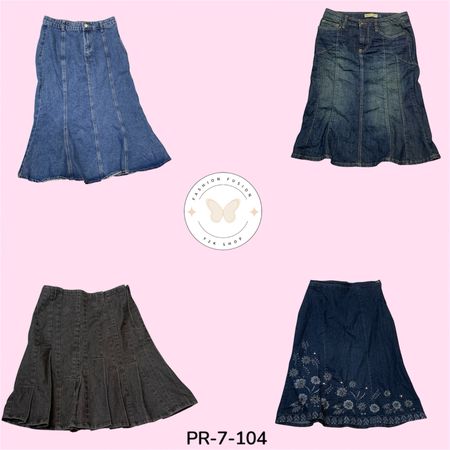Vintage Denim Skirts – Iconic Y2K Fashion Collection (PR-7-104)