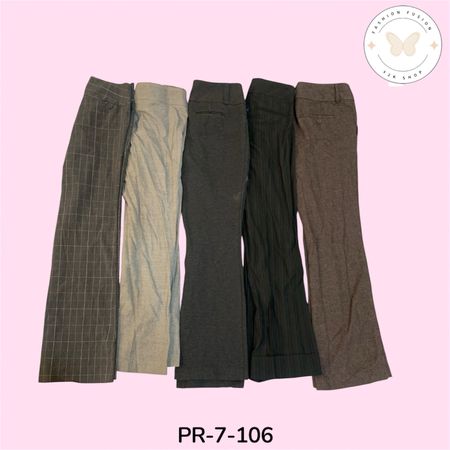 Women's Vintage Poly Pants – Premium Y2K Collection (PR-7-106)