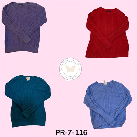 Women’s Vintage Sweaters – Classic Y2K Cozy Knit Style (PR-7-116)