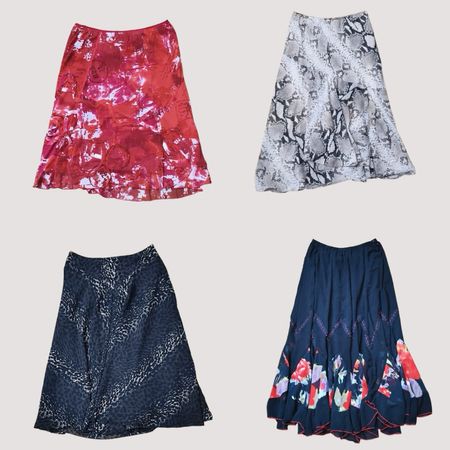 Y2K Flowy Tiered Skirts
