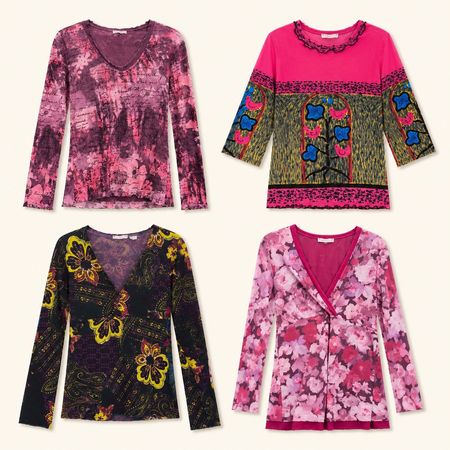 Y2k Color Pop Printed Tops