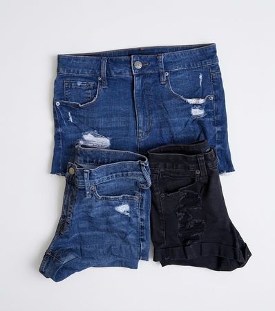 9x  Premium  Women's Distressed Denim Shorts | Hollister, Aéropostale & Mixed Brands |  Reseller Lot