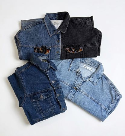 223 12x Vintage Men's Denim Jackets  | Mixed Brands Reseller Lot
