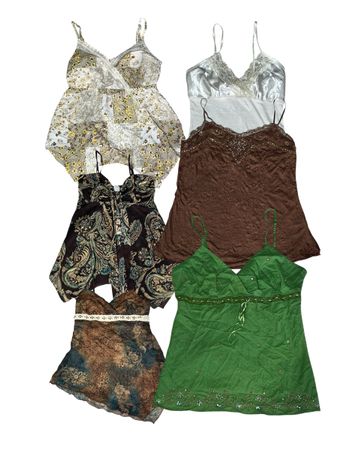 Y2K beaded and Lac trim camisole | V-T556