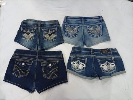 CR9973 Upcycled Y2K Mini Denim Shorts