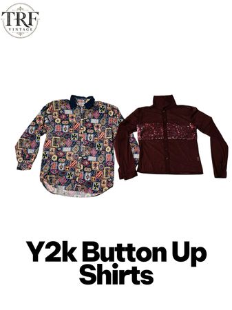 Y2k Button-Up Shirts.      #0070