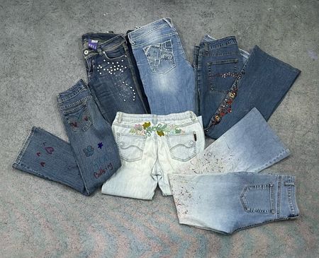 Y2K Bootcut Jeans-20 Pcs
