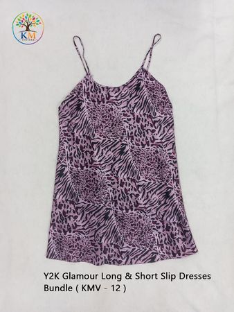 Y2K Glamour Long & Short Slip Dresses Bundle ( KMV - 12 )