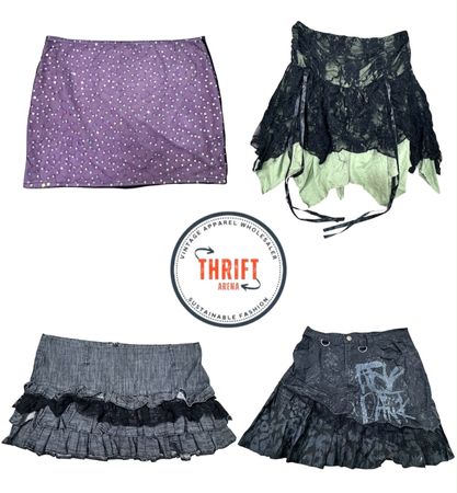 Y2K Vintage Style Summer Vibe Mini Skirt LX480