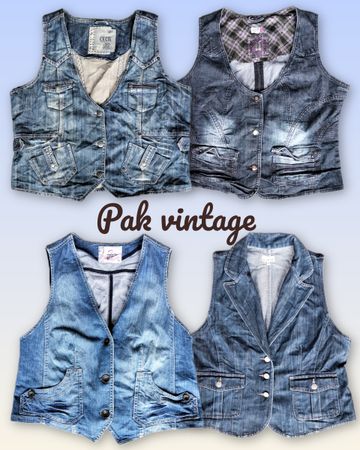 Denim waistcoat 15 pieces