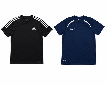 Nike and adidas sports t-shirts