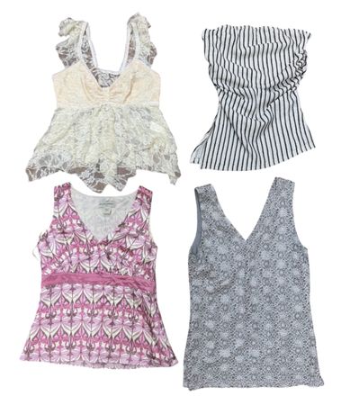 Y2K sheer Tops 10 pcs At 1171