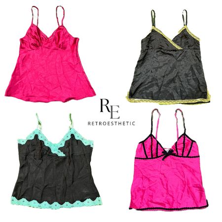 Y2k Unique Women’s Silk Cami Top RE-3485