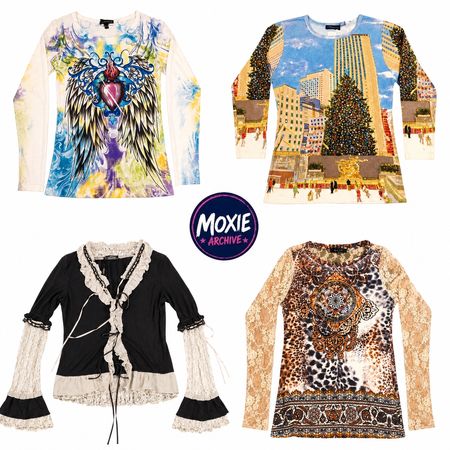 Vintage & Designer Inspirierte Damen Langarmtops Großhandelsmix: 8 Stück LS-2
