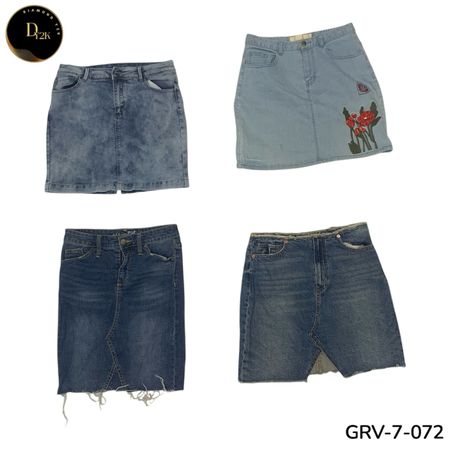 Women’s Denim Mini Skirt – Premium Y2K Vintage Style. (GRV-7-072)