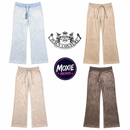 Y2K Juicy Couture Velour Sweatpants Bell Bottoms: 8pcs J6