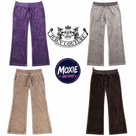 Y2K Juicy Couture Velour Sweatpants Bell Bottoms: 8pcs J7