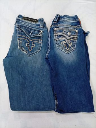 CR10008 Vintage Rock Revival Flare & Straight Jeans