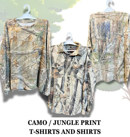 Camo / Jungle Print T-Shirts and Shirts