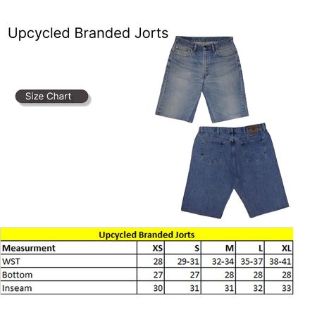 SS26 Upcycled UnBranded Denim Hot Jorts