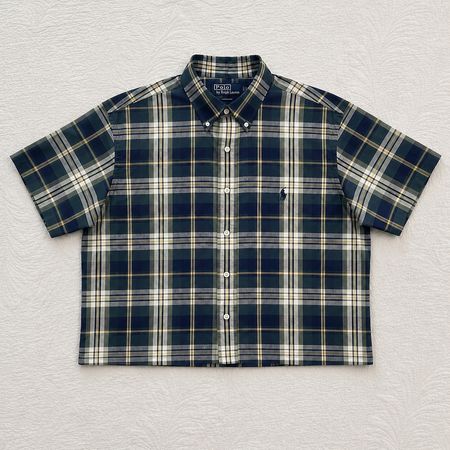 Upcycle Ralph Lauren  Boxy shirts Crop Top (DV -07)