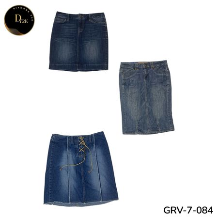 Women’s Y2K Denim Midi Skirt – Premium Street Style fashion. (GRV-7-784)