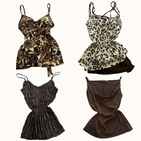 Espresso Y2K Cami Tops - ST-006