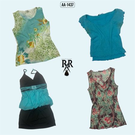 Y2k Oceanic Vibe Mix Tops (AA-1437)