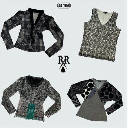 Y2K Gothic Mash Mix Tops (AA-1158)