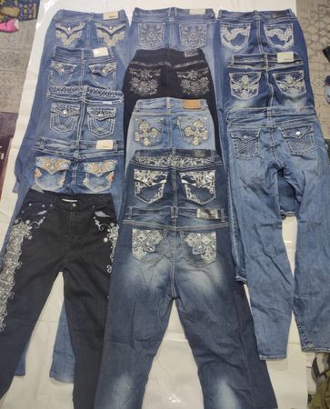 Y2K embellished jeans
