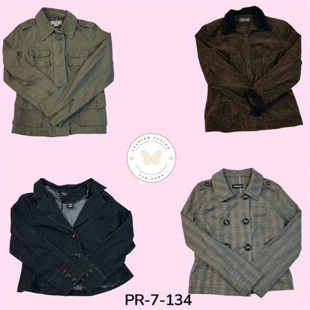 Women’s Y2K Mix Jacket – Trendy Retro Streetwear Oversized Casual Coat (PR-7-134)