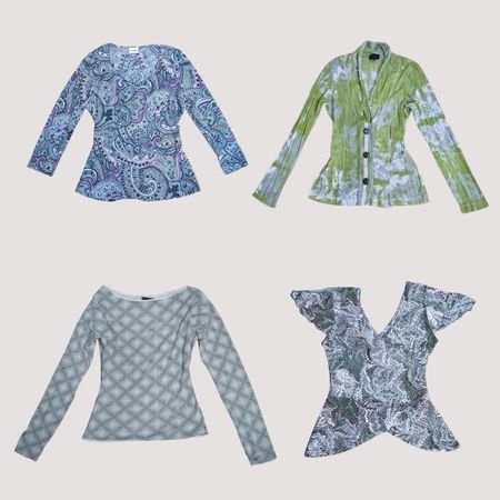 Y2K Island Aesthetic Mesh Tops