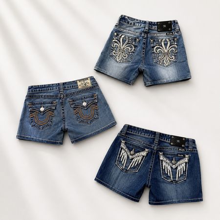 Miss Me, Rock Revival & True Religion Mini Shorts Bundle