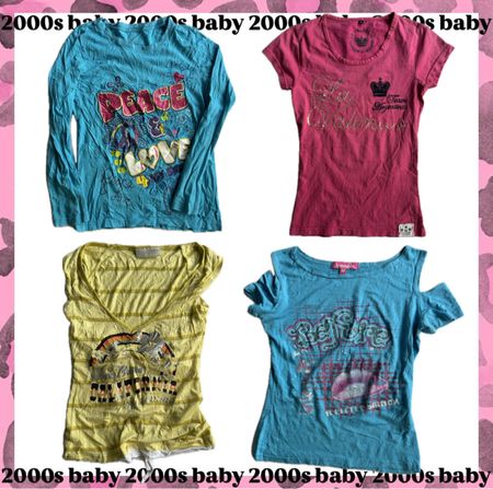 World of hannah montana: printed baby tees-176