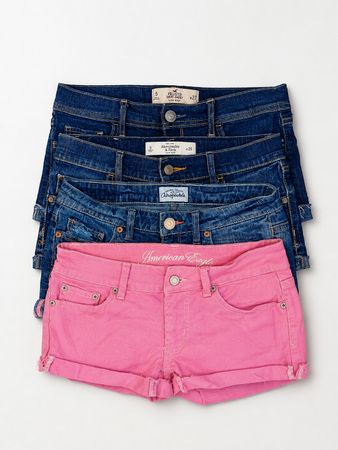 American eagle Hollister Abercrombie and Aeropostale denim sexy shorts