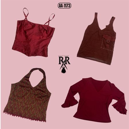 Y2K Cherry Grunge Mix Tops (AA-1173)