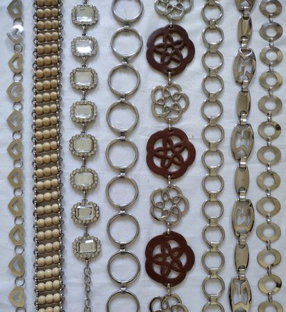 Y2K Silver Chain belts