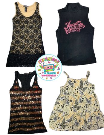 Vintage Y2K Top & Cami Bundle – 12pcs | VR313