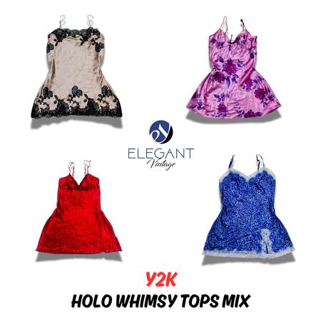 Y2K Holo Whimsy Mix Tops - EV0468