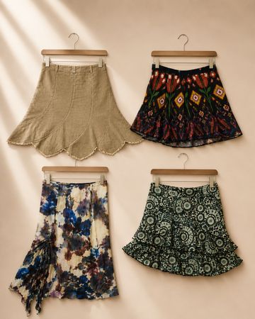 Women’s Vintage Skirts Bundle | Y2K, Boho & Floral Mix