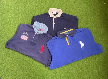 Branded Rugby Shirts including Polo Ralph Lauren, Lacoste, Tommy and others