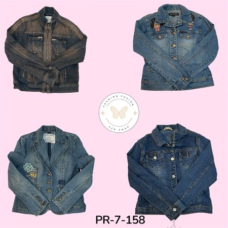 Premium Denim Jacket – Trendy Button-Up Jeans Jacket for Everyday Fashion (PR-7-158)