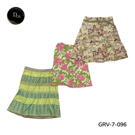 Women’s Cotton Skirt – Classic Y2K Vintage Fashion. (GRV-7-096)