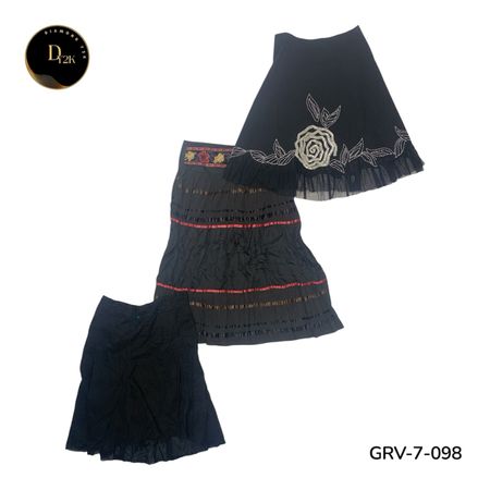 Women’s Casual Cotton Skirt – Timeless Y2K Vintage Style. (GRV-7-098)