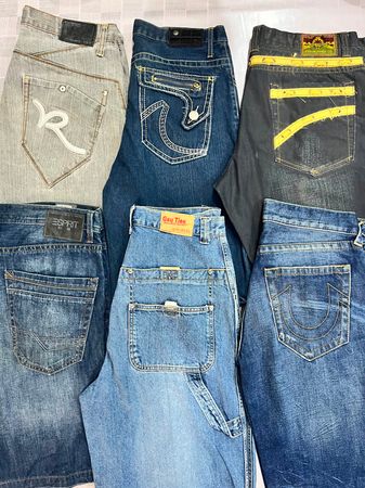 R553 Men Baggy Denim Hip-Hop Shorts