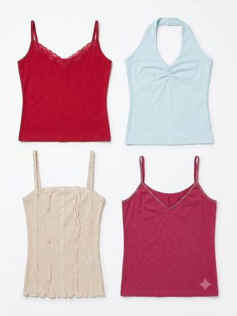 Y2K cami tops
