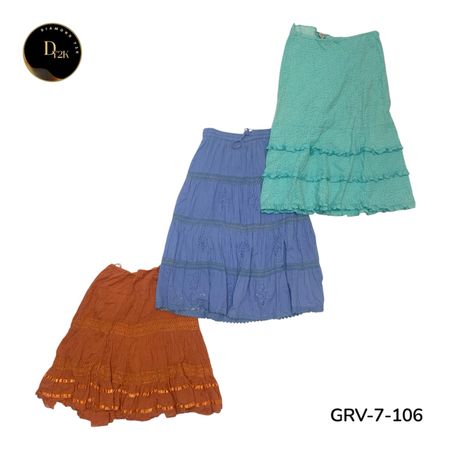 Women’s Straight Fit cotton Skirt – Premium Retro Fashion. (GRV-7-106)
