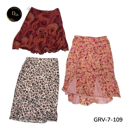 Women’s Poly Maxi Skirt – Premium Y2K Vintage Look. (GRV-7-109)