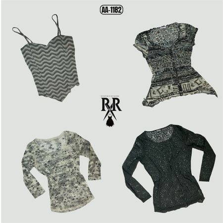 Y2K Smoky Aesthetic Mix Tops (AA-1182)