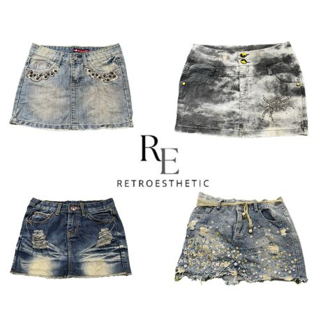 Y2K NYC IT GIRL SAIAS MINIS DE JEANS RE-3493